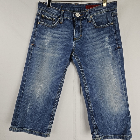 Vigoss factory distressed capri jeans size 28 - 5/6 - Picture 14 of 14